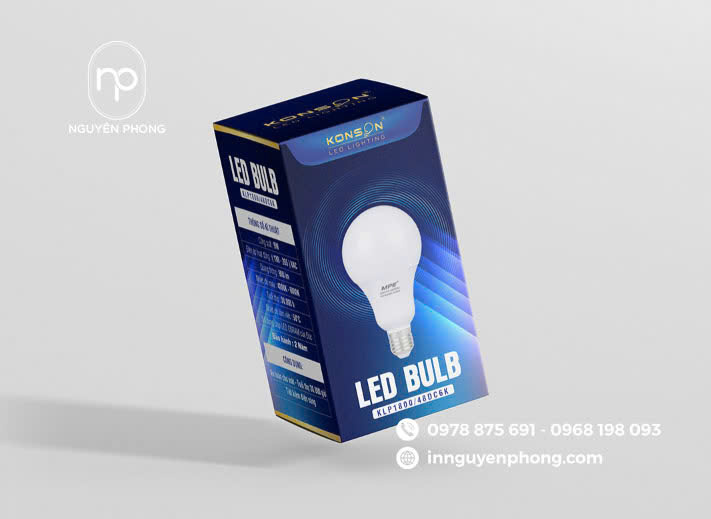 Kiểu dáng hộp đựng bóng đèn đa dạng